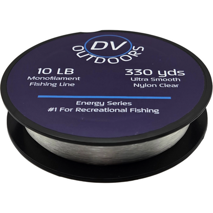 Monofilament Nylon Fishing Line, 330 yds, Clear
