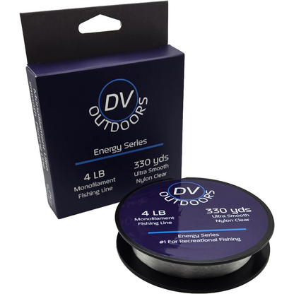 Monofilament Nylon Fishing Line, 330 yds, Clear