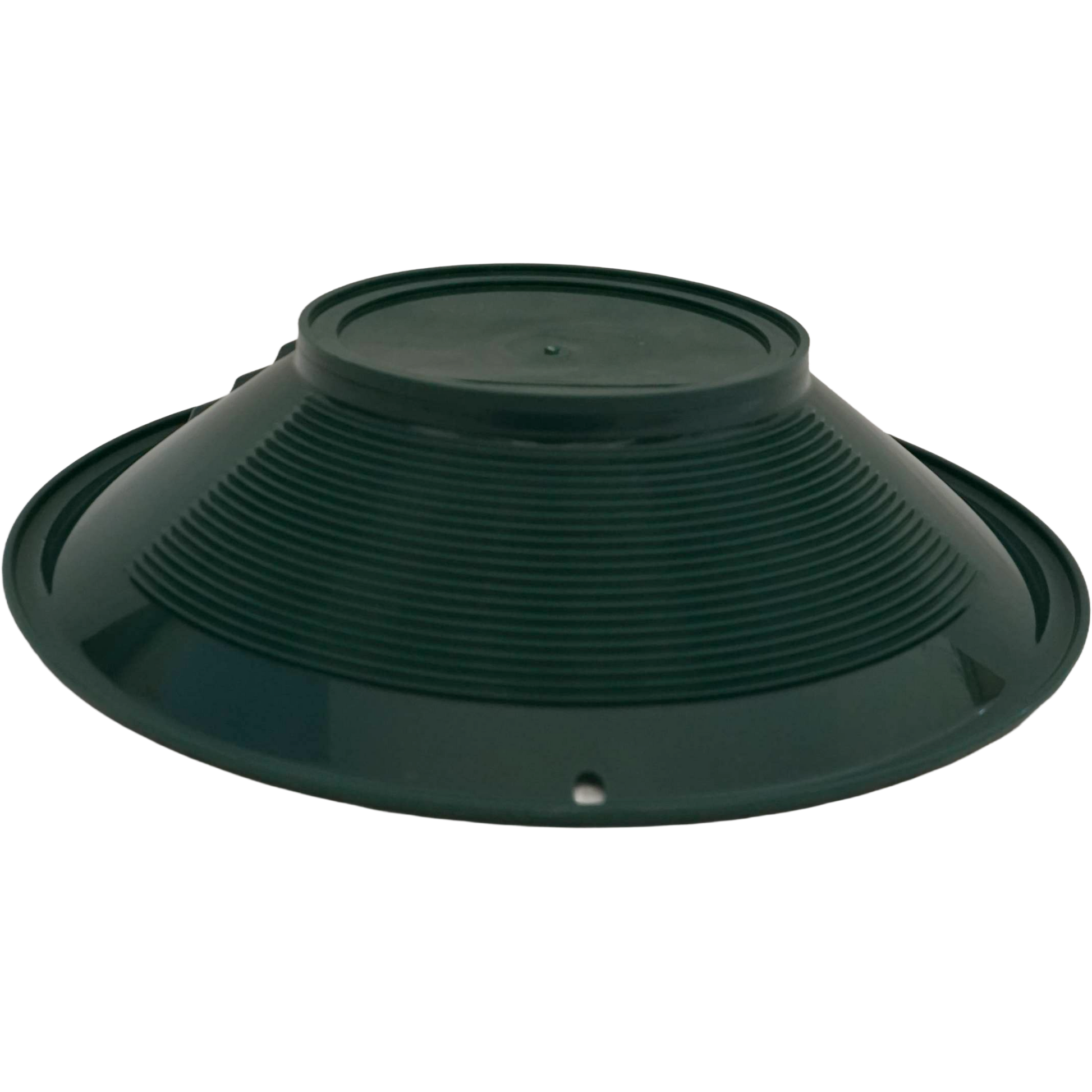 Bottom view of NubuClo 14 inch gold prospecting pan.
