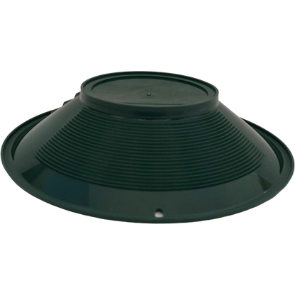 Bottom view of NubuClo 14 inch gold prospecting pan.
