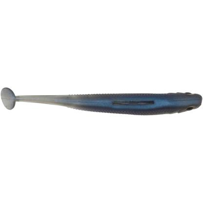 RippleSurge 3 inch soft plastic minnow top profile with realistic baitfish shape.
