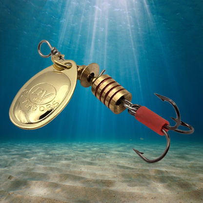 Spoon Spinner Bait With Treble Hook, Model 101